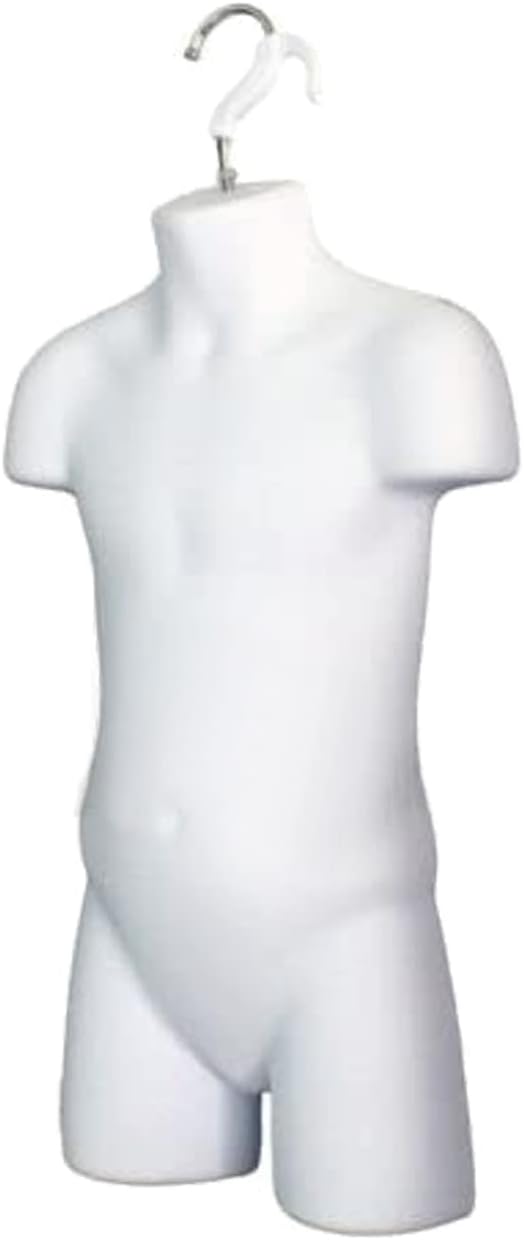 White 3/4 Child Mannequin Torso (50 Pack)