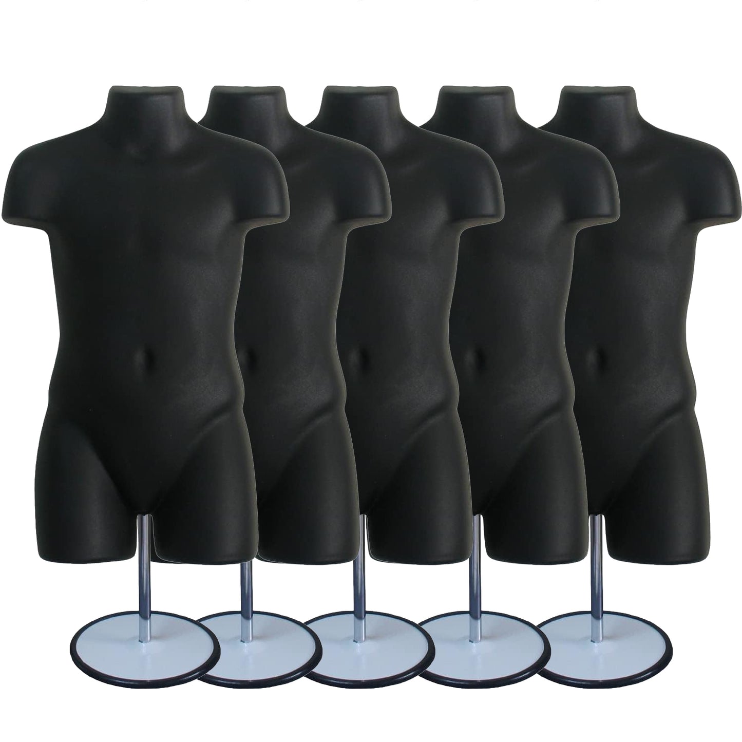 Child Mannequin Torso, Dress Form Hollow Back Body, with Metal Stand for Table Top or Hanging for Size 5T-7