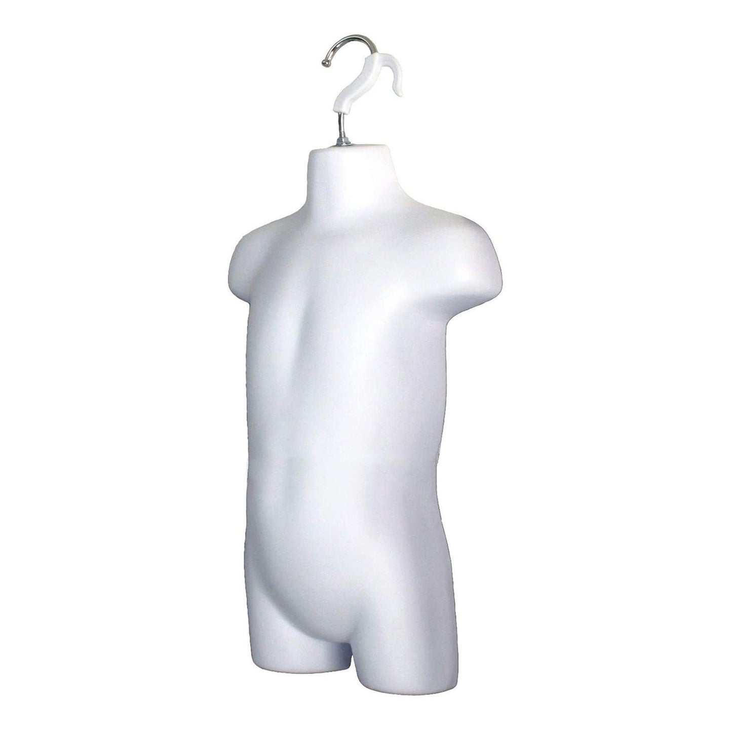 Black Toddler + White Toddler Hollow Back Mannequin Torso Set & Hanging Hook