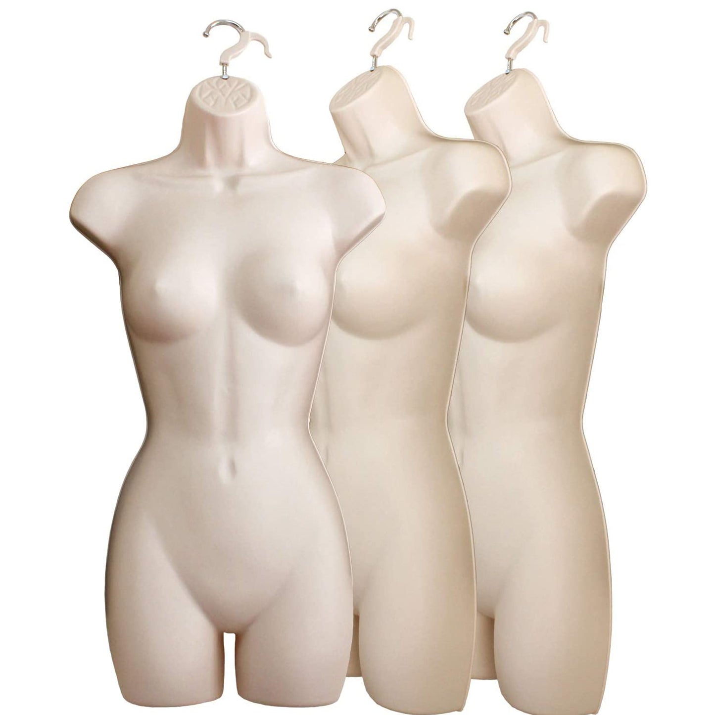 DisplayTown Mannequin Dress Form Flesh Female (Hard Plastic/Hip Long) with Hook for Hanging Pants