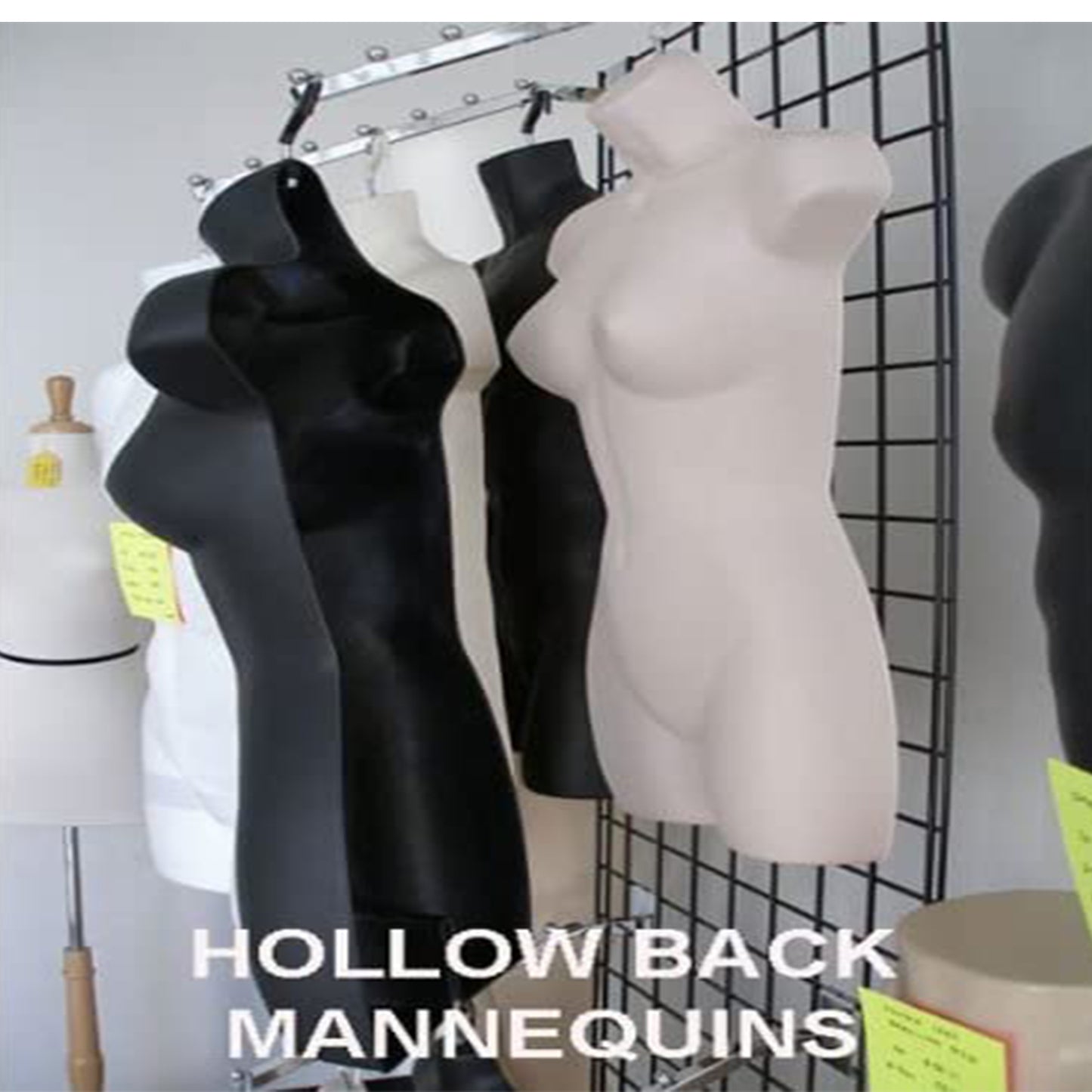 DisplayTown Mannequin Dress Form Flesh Female (Hard Plastic/Hip Long) with Hook for Hanging Pants