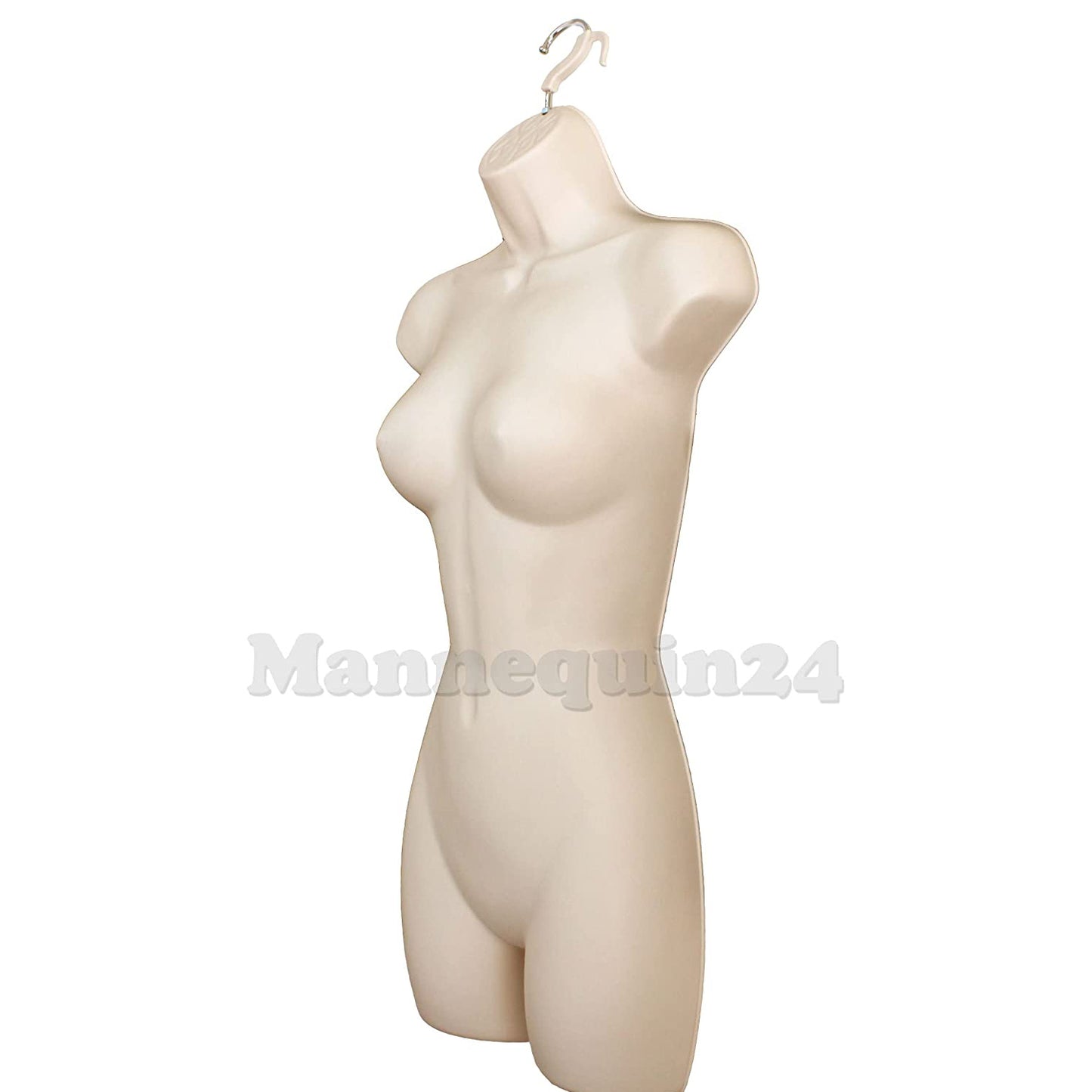 DisplayTown Mannequin Dress Form Flesh Female (Hard Plastic/Hip Long) with Hook for Hanging Pants
