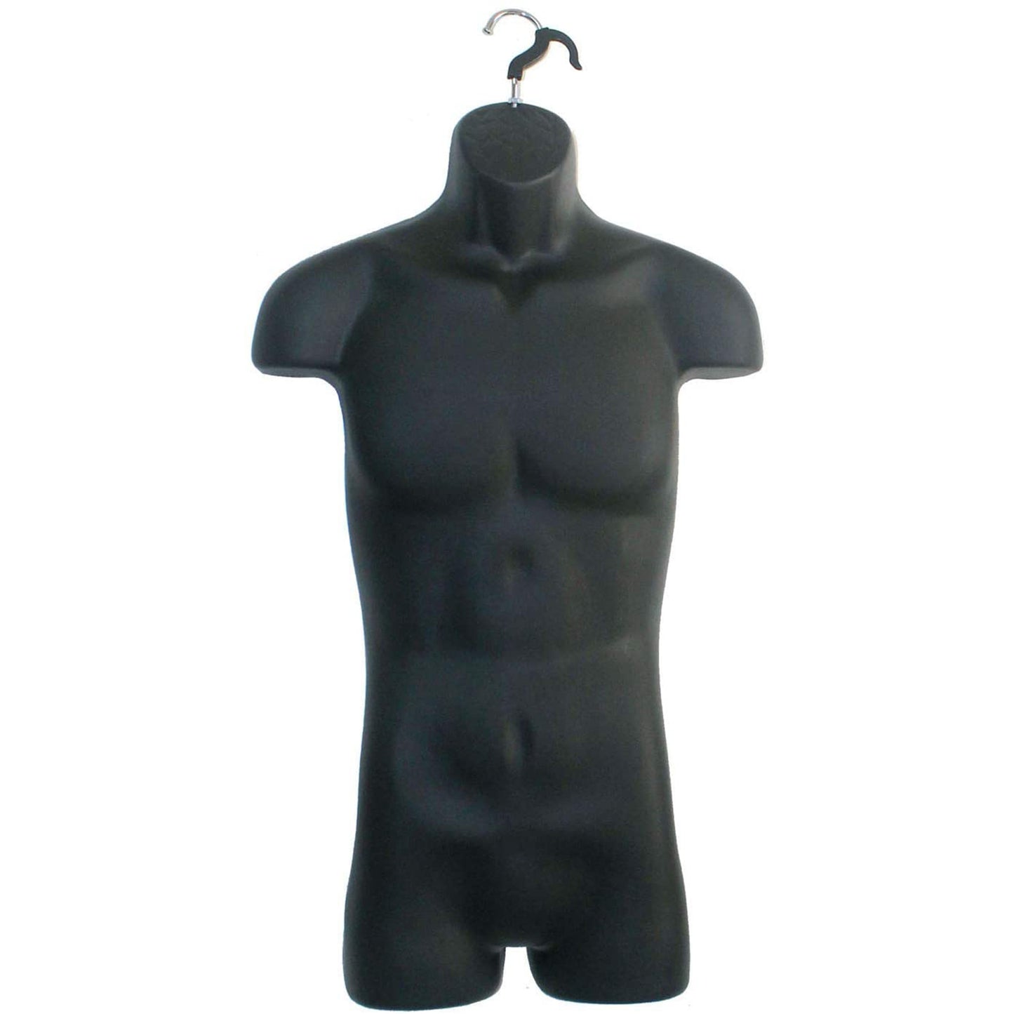 4 Black Mannequin Forms - Male Female Child & Toddler Torso Set & Hanging Hook, S-M Sizes