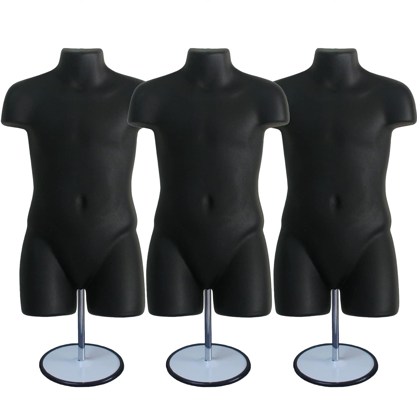 Child Mannequin Torso, Dress Form Hollow Back Body, with Metal Stand for Table Top or Hanging for Size 5T-7