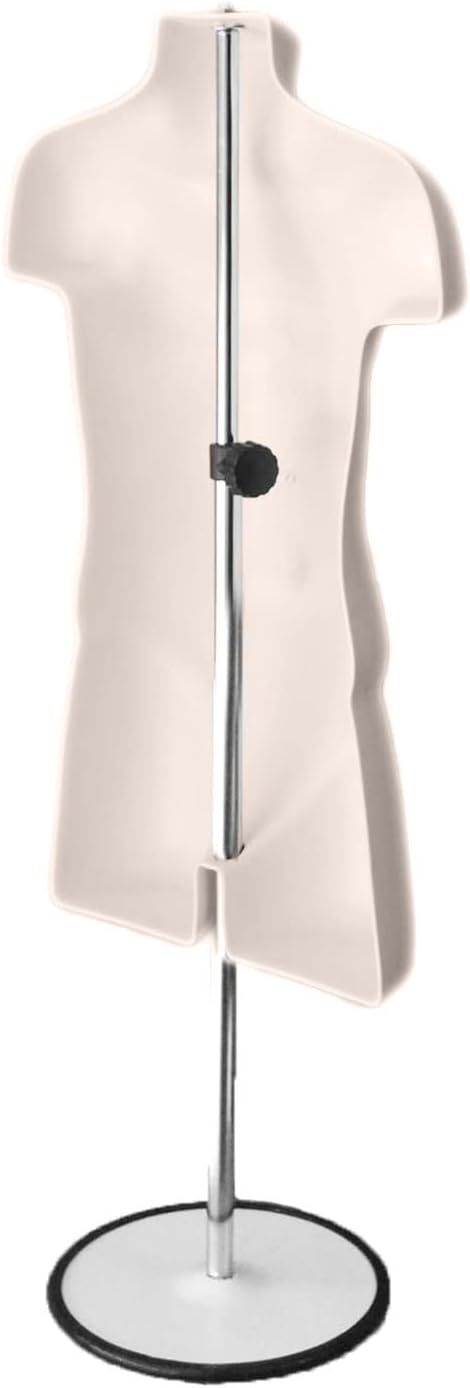 3 Child Torso Mannequin Forms – Size 5T-7T (Flesh) With Stands & Hangers