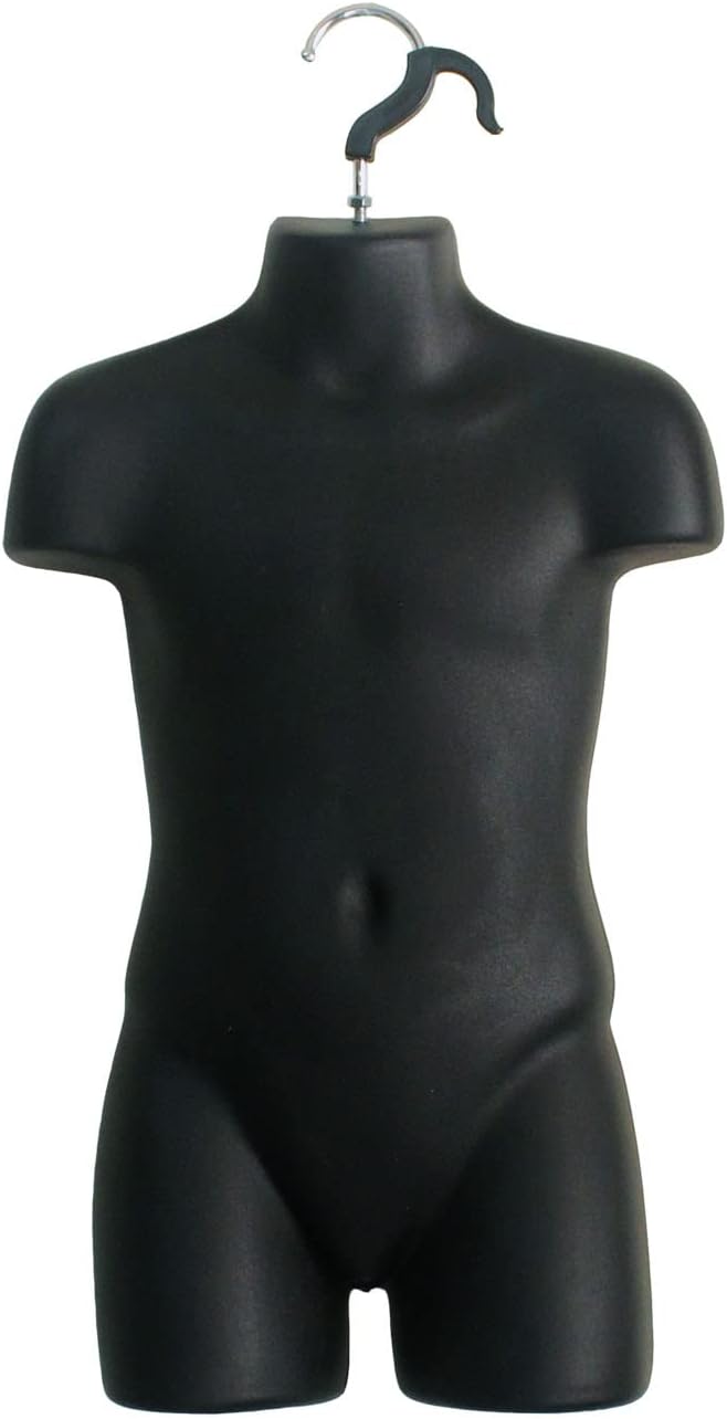 Toddler Mannequin Form In White W/ Metal Base