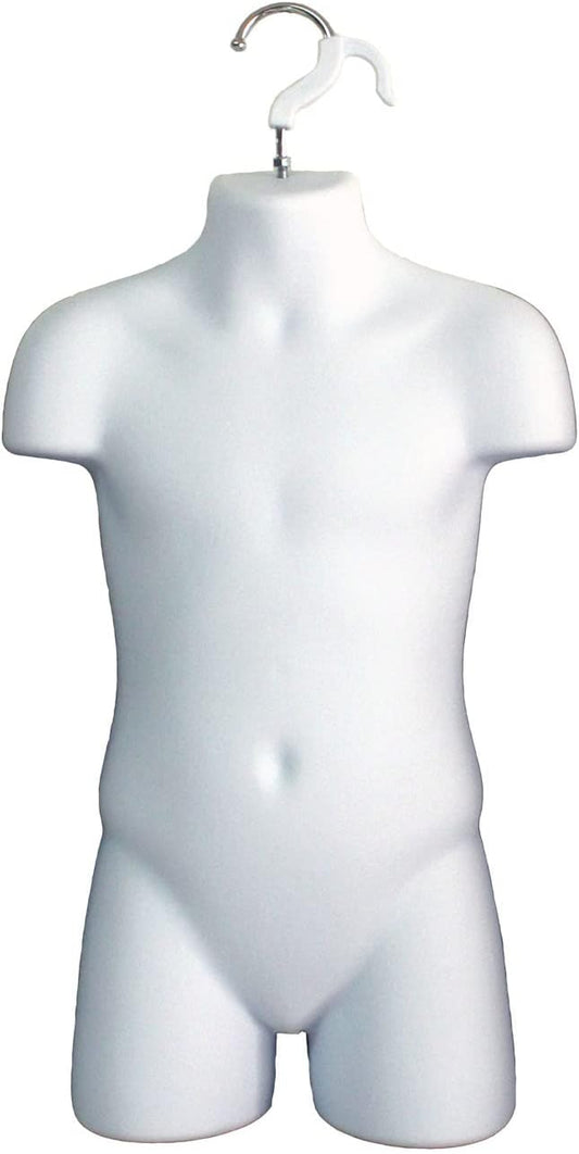 White 3/4 Child Mannequin Torso (50 Pack)