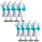 White Female Mannequin Torso W/Metal Base Body Mannequin Form 19" To 38" Height (Waist Long) For S-M Sizes
