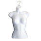 White Female Mannequin Torso W/Metal Base Body Mannequin Form 19" To 38" Height (Waist Long) For S-M Sizes