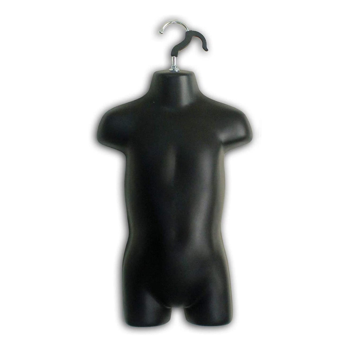 Black Toddler + Flesh Toddler Hollow Back Mannequin Torso Set & Hanging Hook