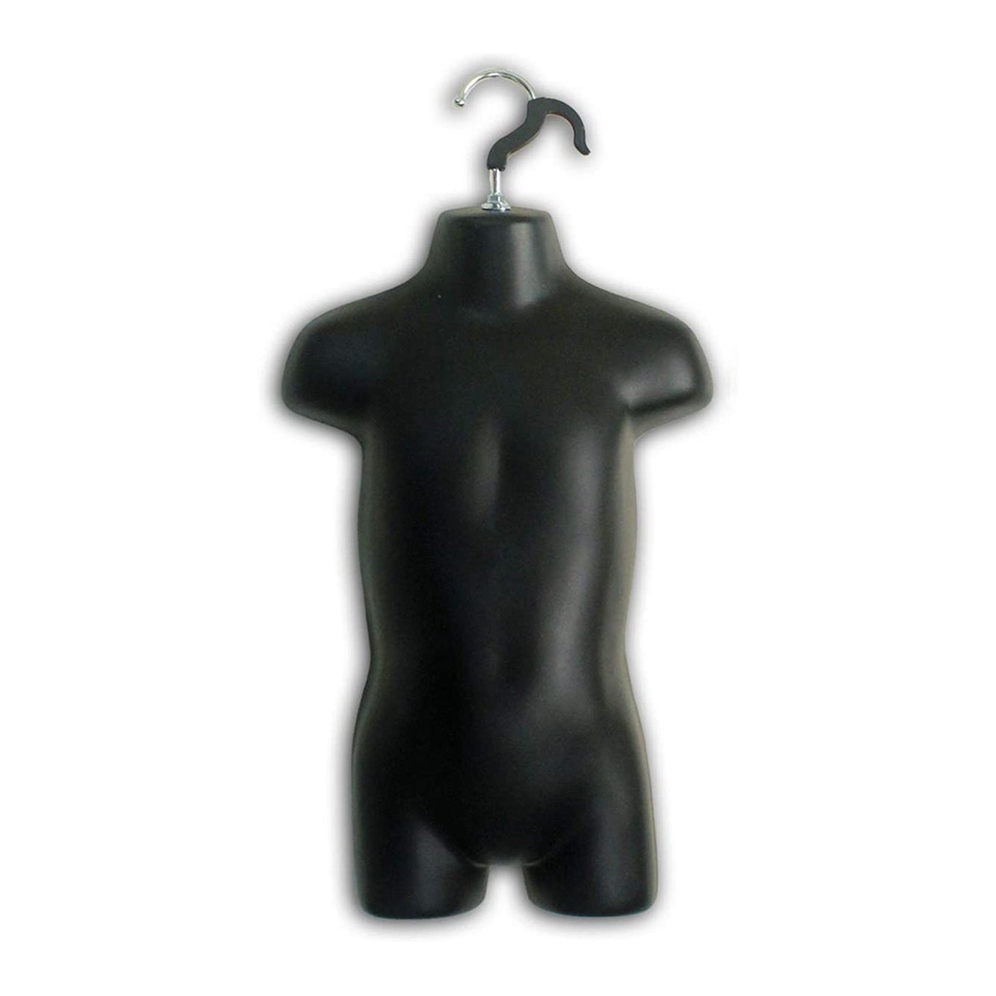 Black Toddler + White Toddler Hollow Back Mannequin Torso Set & Hanging Hook