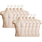 Flesh Male Mannequin Hollow Back Body Torso Dress Form & Hanging Hook, S-M Sizes (1 Pack, Flesh)