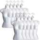 White Female Hollow Back Mannequin Torso Set & Hanging Hook, S-M Sizes