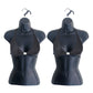 DisplayTown Mannequin Form Black Female Torso (Hard Plastic/Waist Long) with Hook for Hanging