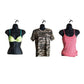 The Competitive Store Torso Female W/Metal Base Body Mannequin Form 19" To 38" Height (Waist Long) For S-M Sizes - Black